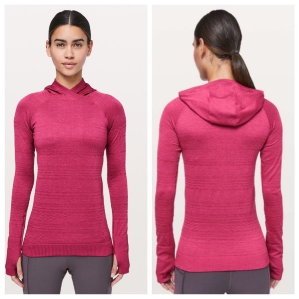 Lululemon Rest Less Hoodie Violet Red 2